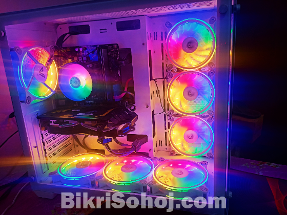 Desktop computer full setup with rx 580 gpu for sell